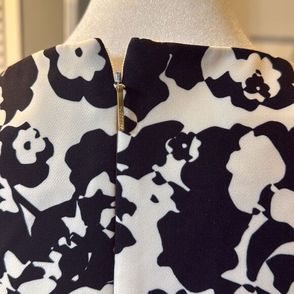 BOSS Women Donisa Floral-print Sheath Dress in White/Multi - Size 6 - Picture 7 of 14